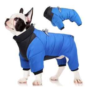 Pet Cotton Coat; Waterproof Warm Dog Jacket; Winter Dog Coat For Small Medium Large Dogs (Color: grey, size: M)
